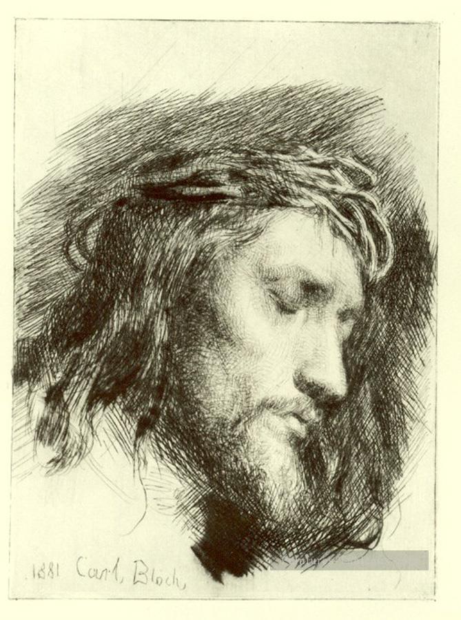 Portrait du Christ Carl Heinrich Bloch Peintures à l'huile